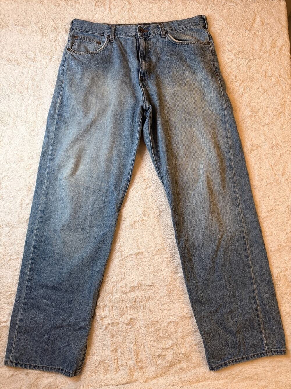 VTG Calvin Klein Jeans Men's 36x32 Baggy Loose Fit Medium Wash Blue Denim Y2K